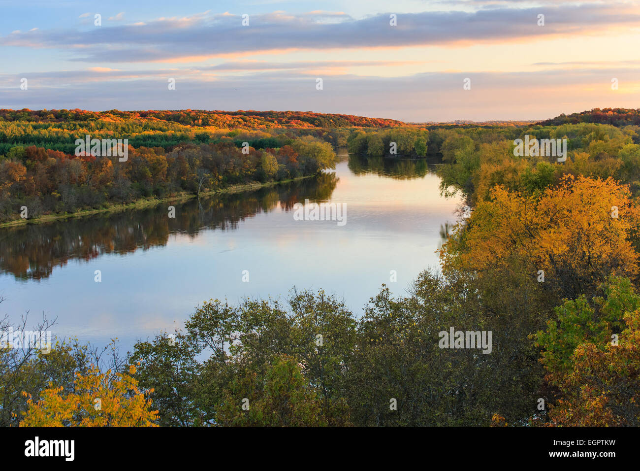 Die Rock-Fluß in Illinois Stockfoto