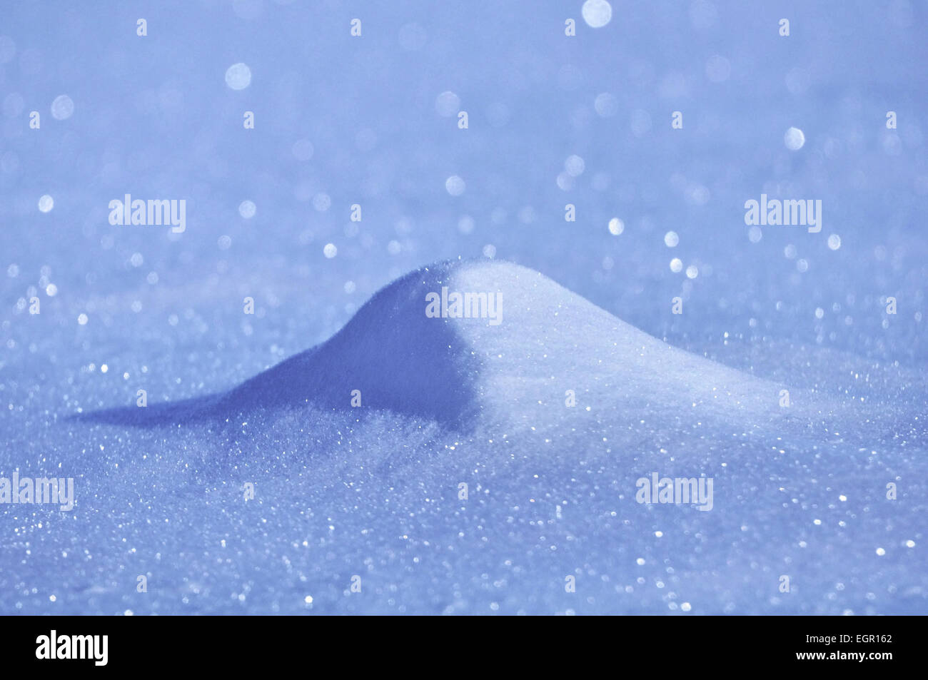 Schnee-Pyramide Stockfoto