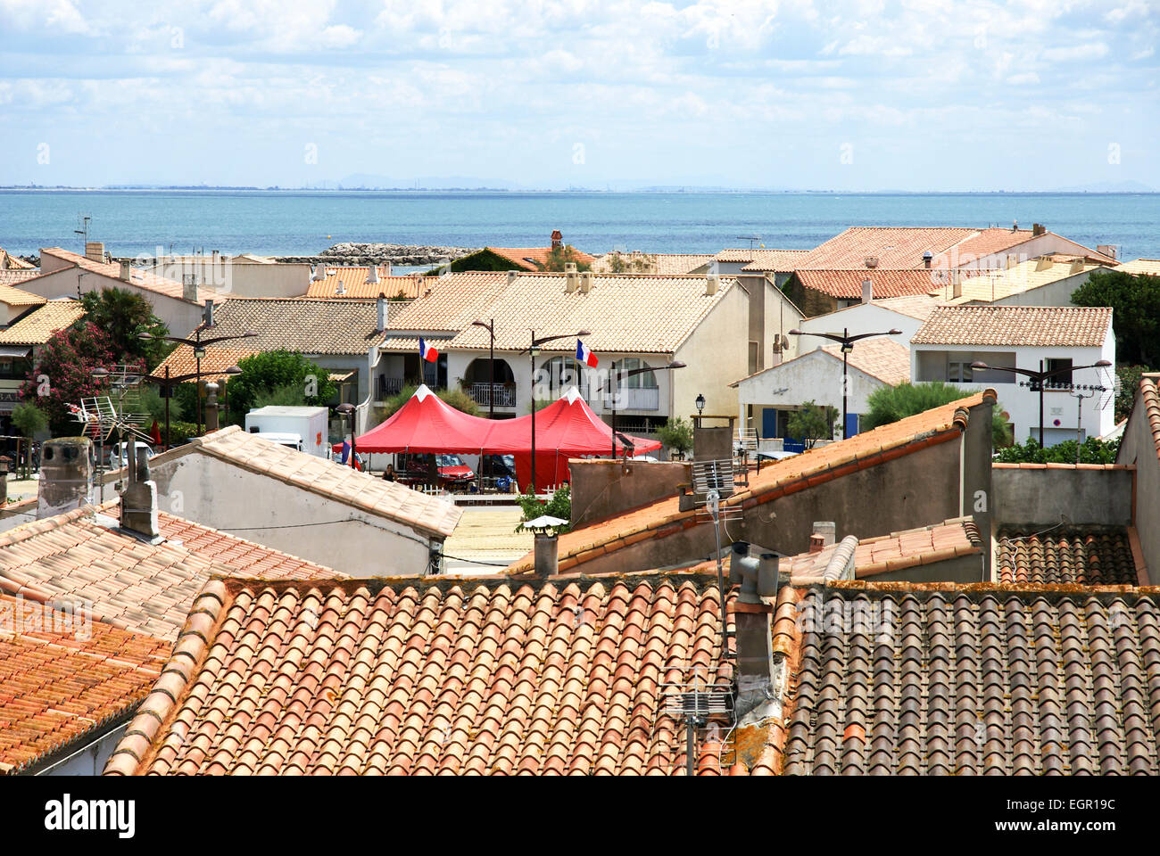 Saintes-Maries-de-la-Mer, Camargue, Frankreich Stockfoto