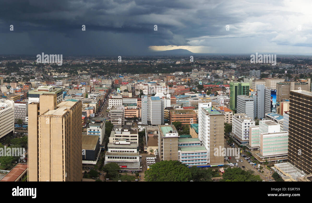 Nairobi Skyline, Kenia, Afrika Stockfoto