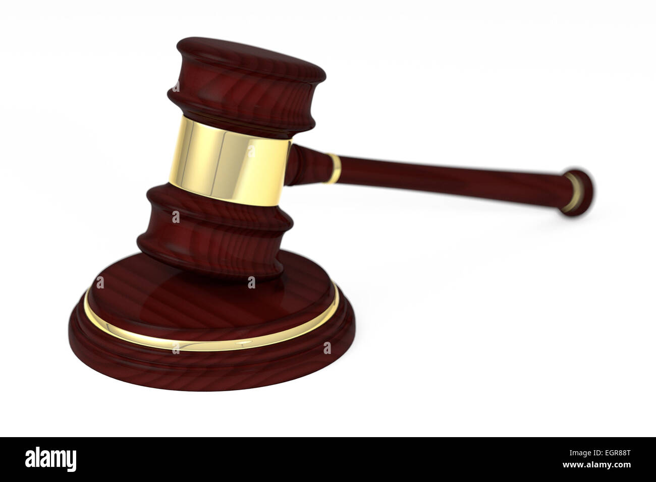 Holz Richterhammer und Resonanzboden. Stockfoto