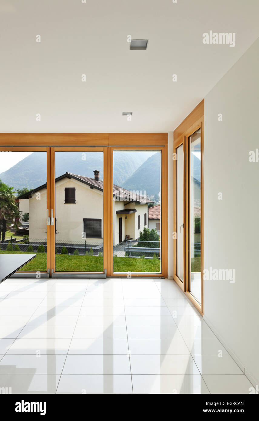 Home interior, Ecke des Fensters Stockfoto