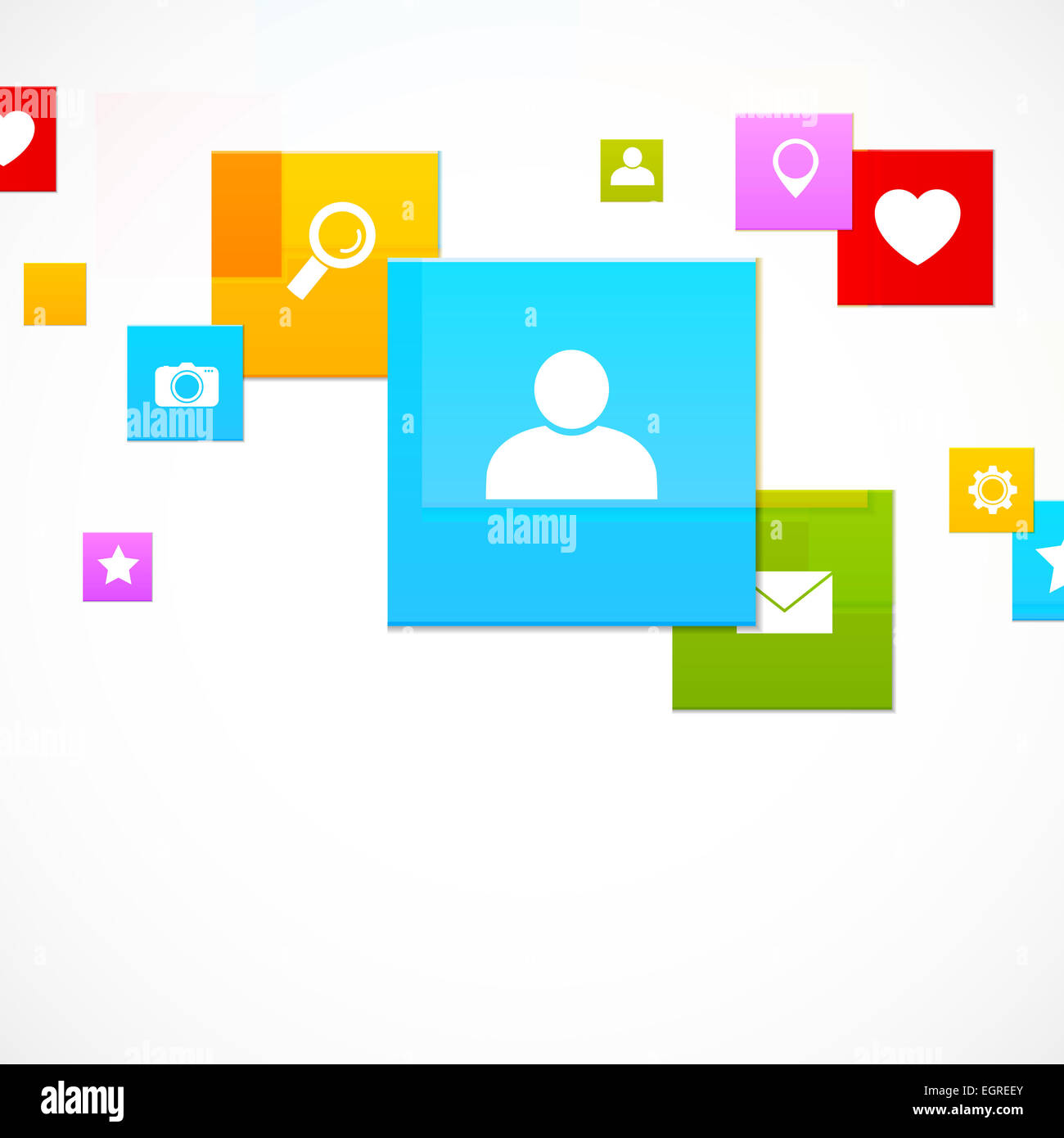 Social-Media-Konzept Stockfoto