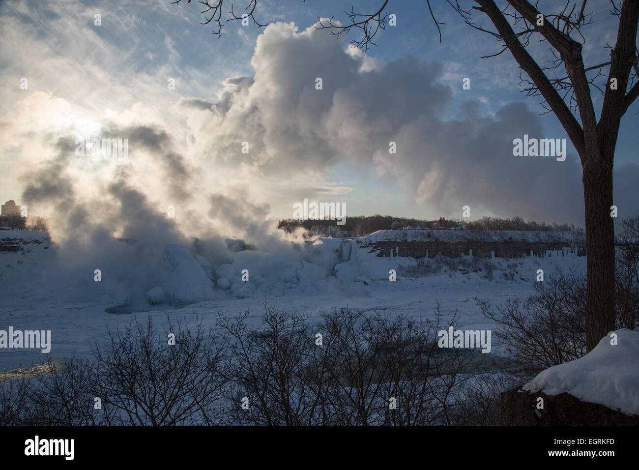 Niagara Falls, Ontario - Niagara Falls im Winter. Stockfoto