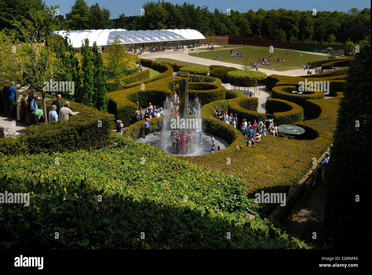 Die Schlange-Garten, Alnwick Stockfoto