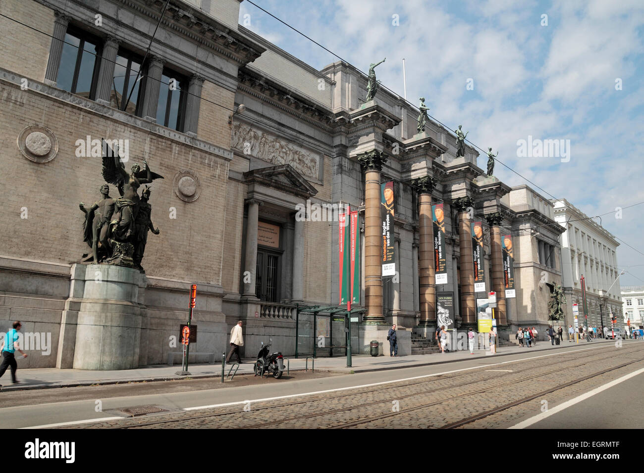 Die königlichen Museen der schönen Künste von Belgien in Brüssel, Belgien. Stockfoto