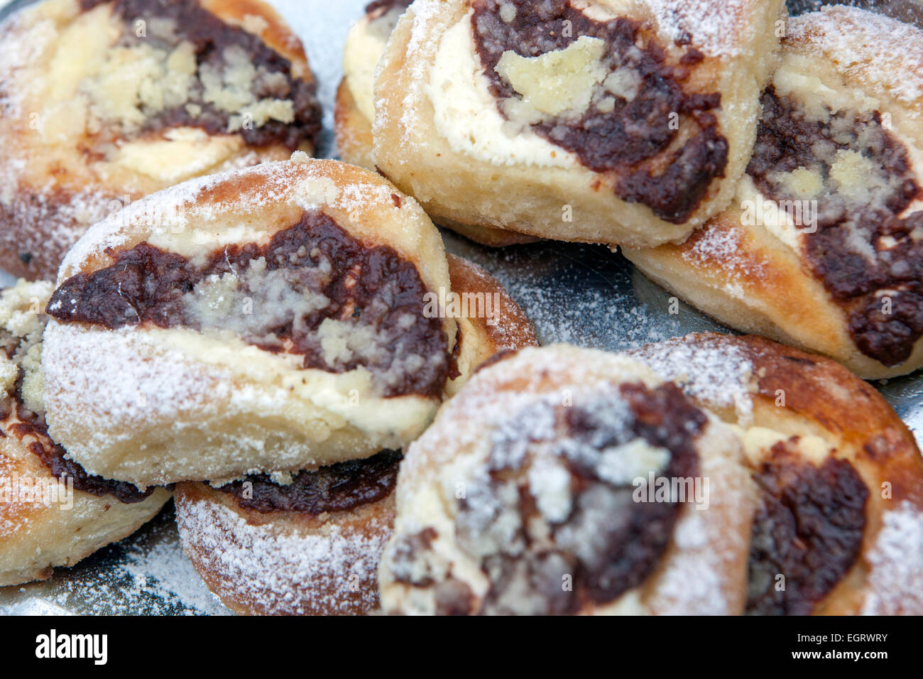 Tschechische hausgemachte Kuchen Stockfoto