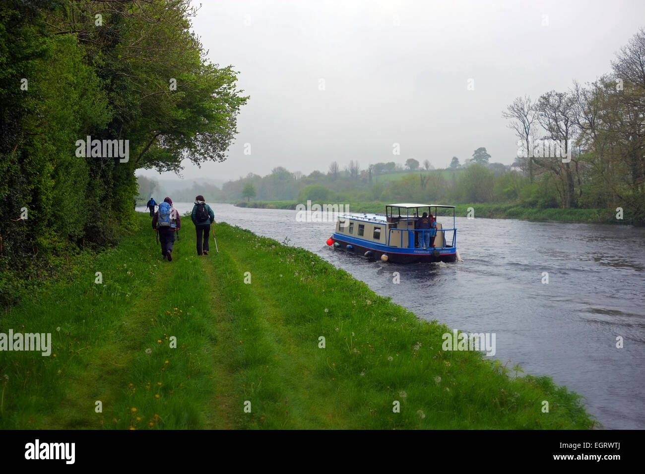Kahn Fluss Barrow Graignamanagh Irland Wanderer Stockfoto