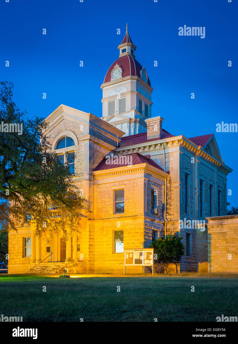 Bandera ist der County Seat von Bandera County, Texas, Vereinigte Staaten, in Texas Hill Country. Stockfoto