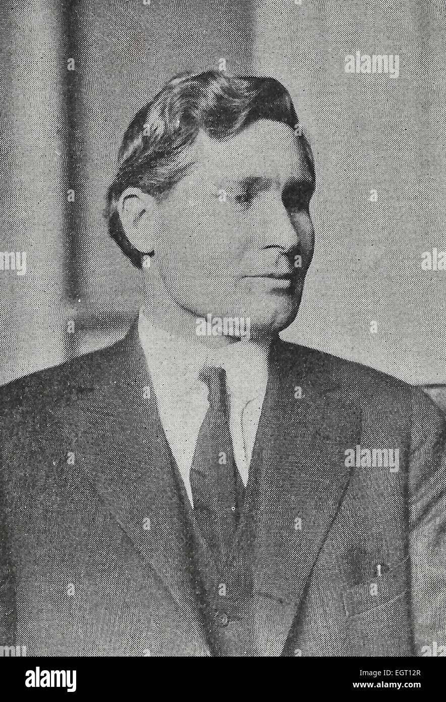 John R Lawson, ein führendes Unternehmen in der Bergarbeiter Union of Colorado, verurteilt zu lebenslanger Haft für die Tötung des Deputy Sheriff in einer Schlacht während des Streiks von Oktober 1913. Später umgeworfen auf Anklang Stockfoto