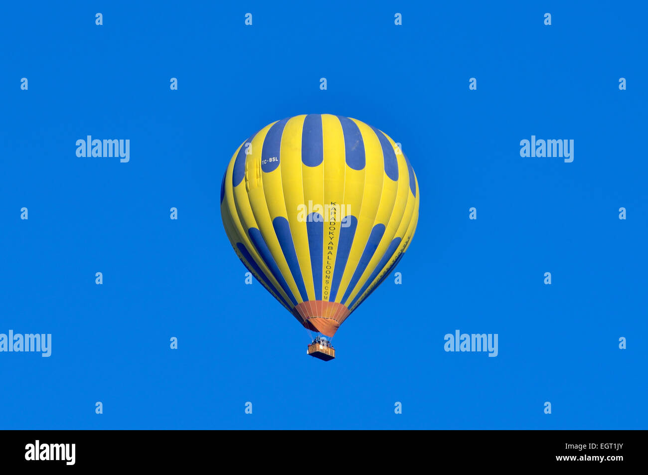 Heißluftballon, Kappadokien, Türkei Stockfoto