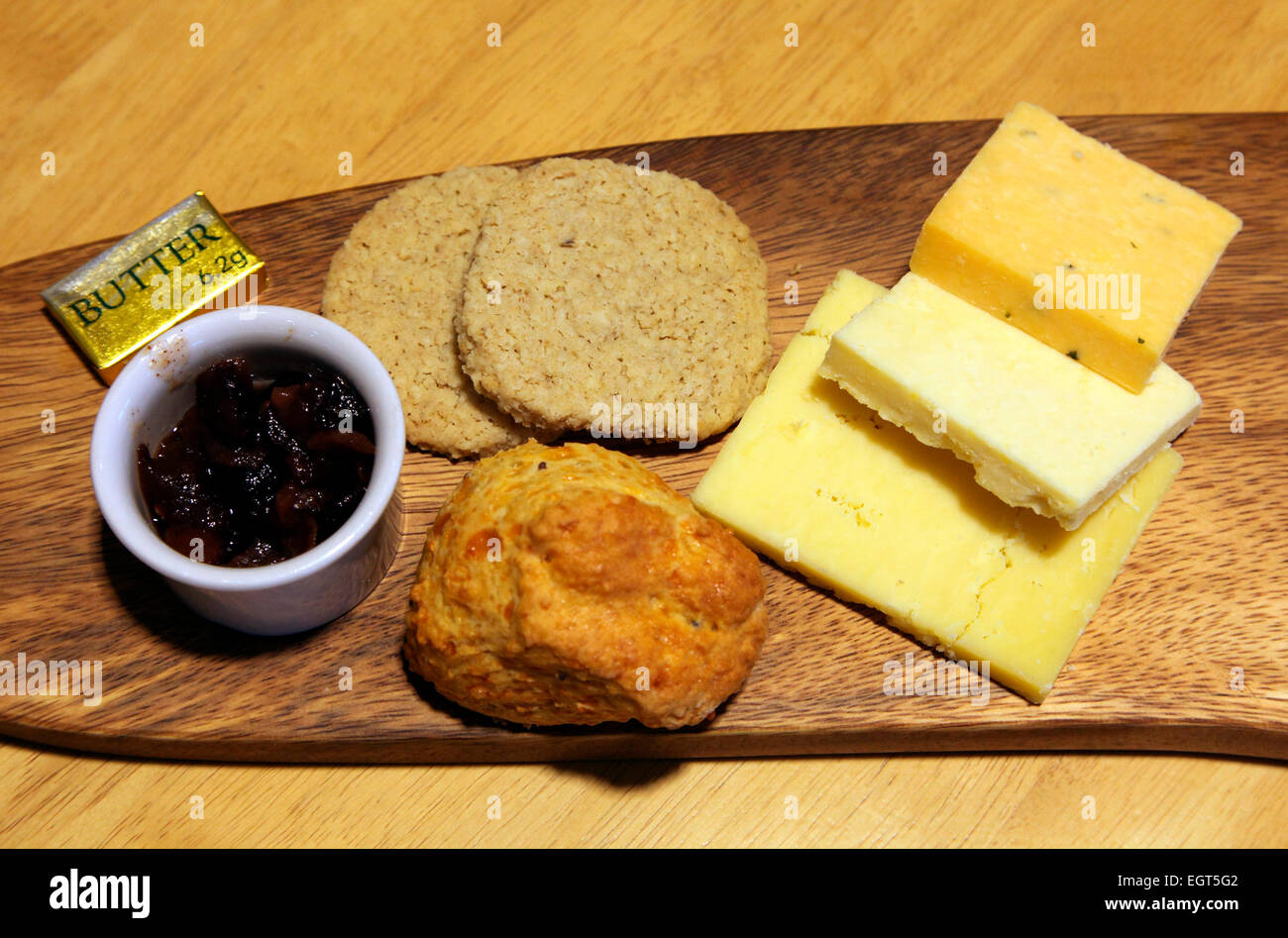 Käse von St Andrews Farmhouse Cheese Company Stockfoto