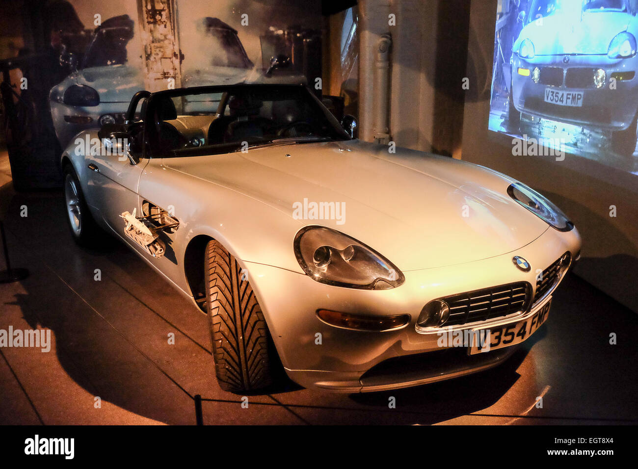 London, Bond in Motion Ausstellung in Covent Garden (London Film Museum) Stockfoto