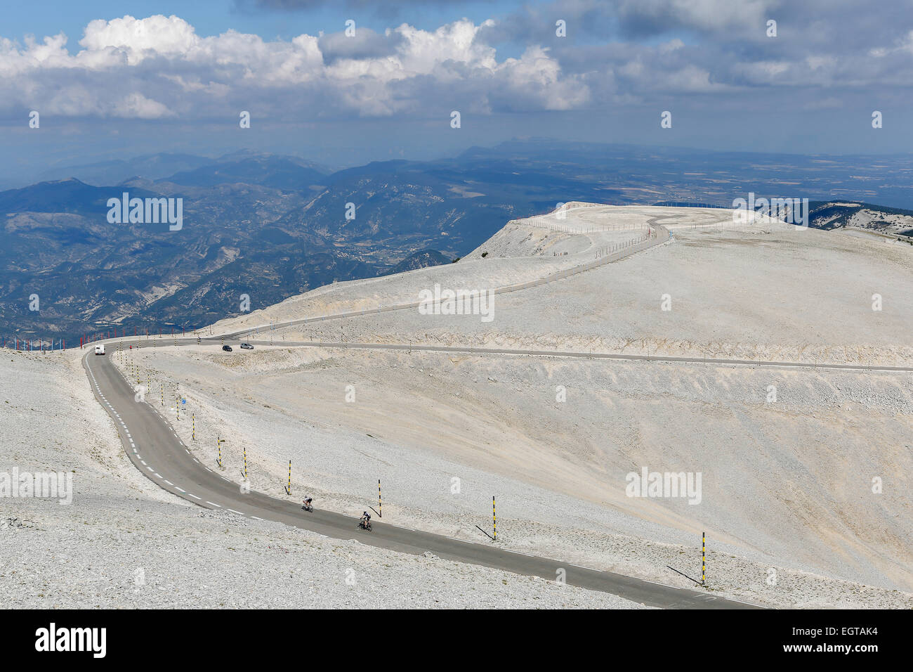 Mont Ventoux, Berg im Süden von Frankreich, Juli 2014 Stockfoto