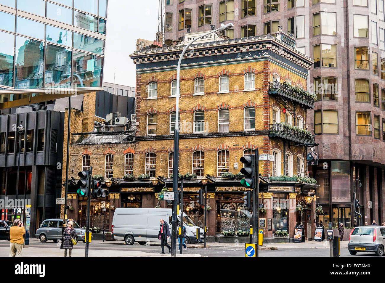 London, The Albert, einer der ältesten Kneipe in der Stadt. Es ist in Westminster Stockfoto