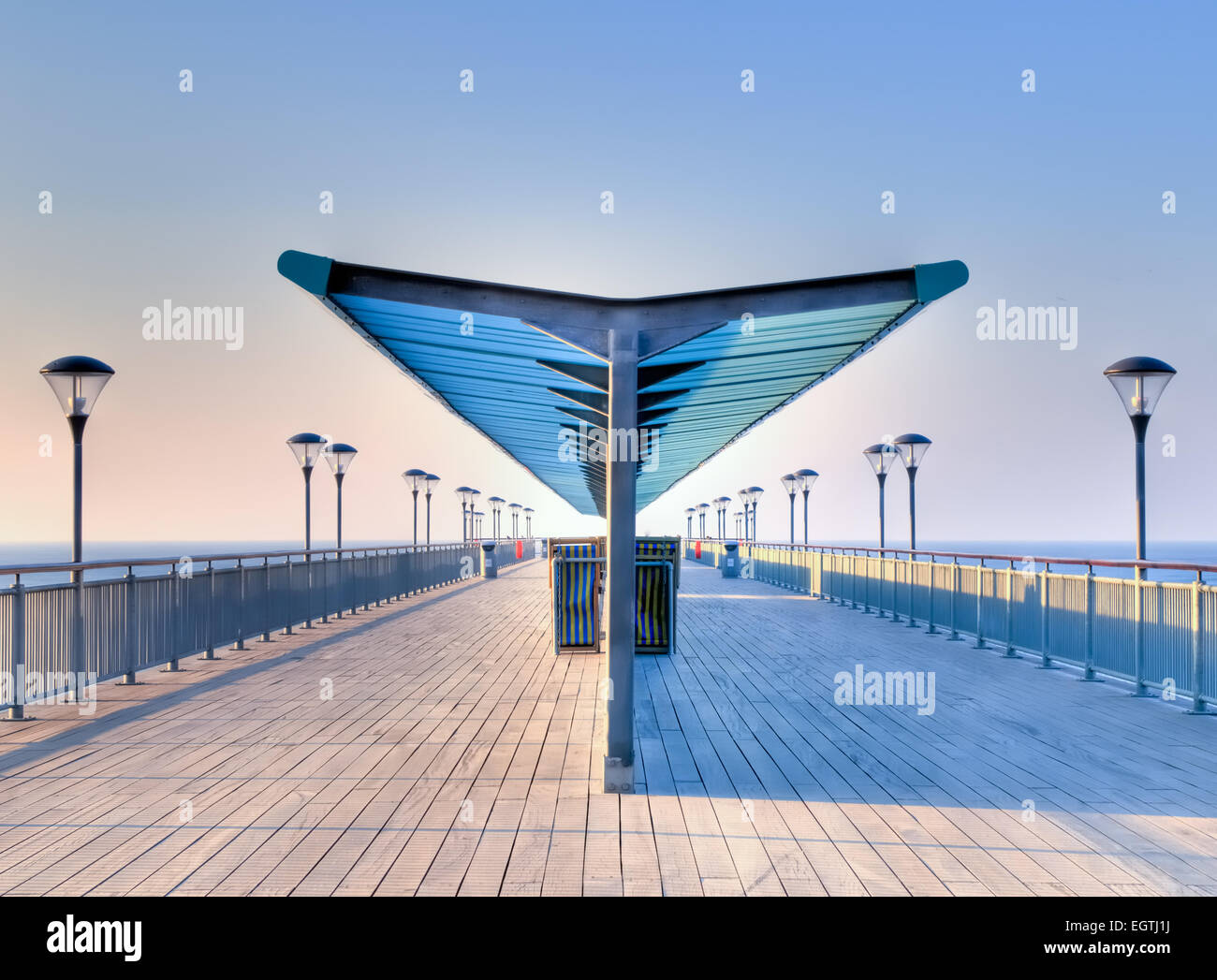 Boscombe Pier in Bournemouth, Dorset Stockfoto