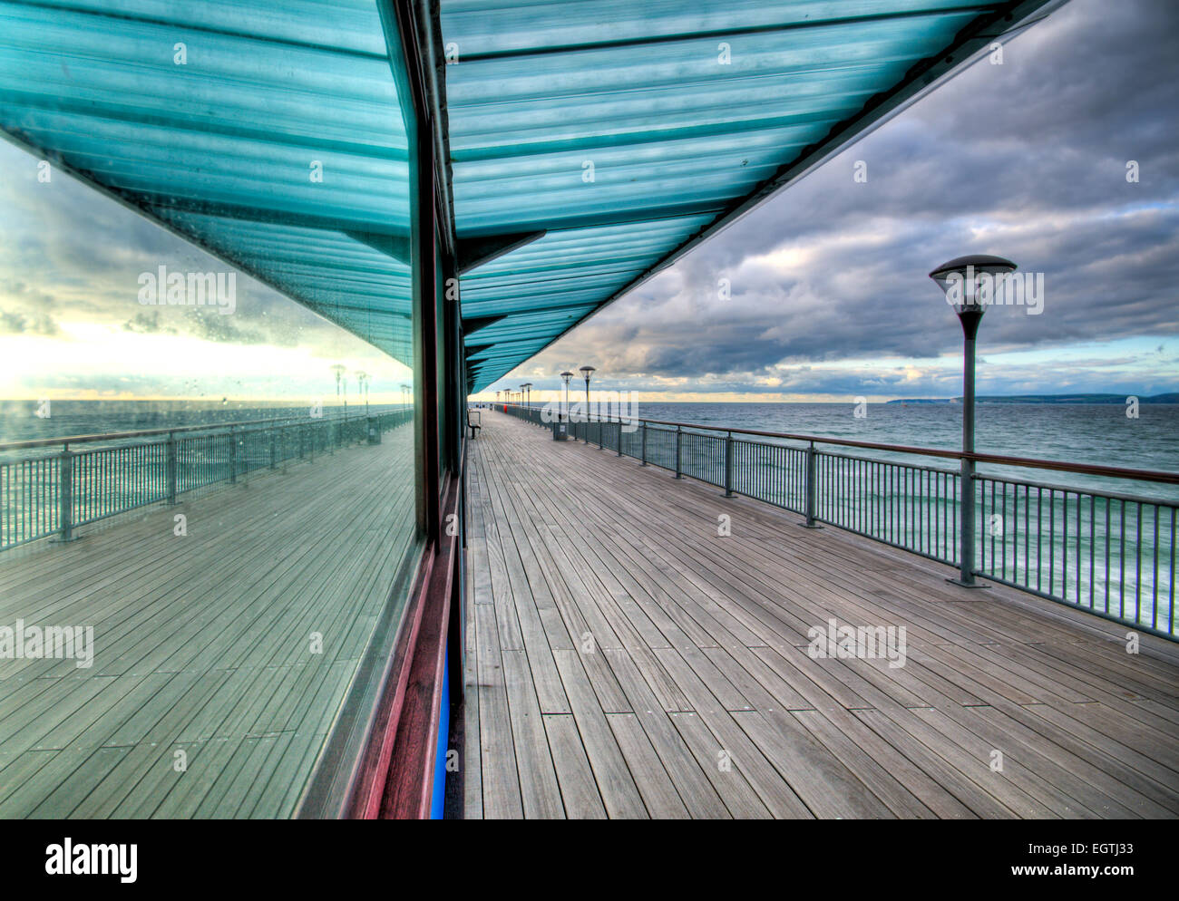 Boscombe Pier in Bournemouth, Dorset Stockfoto