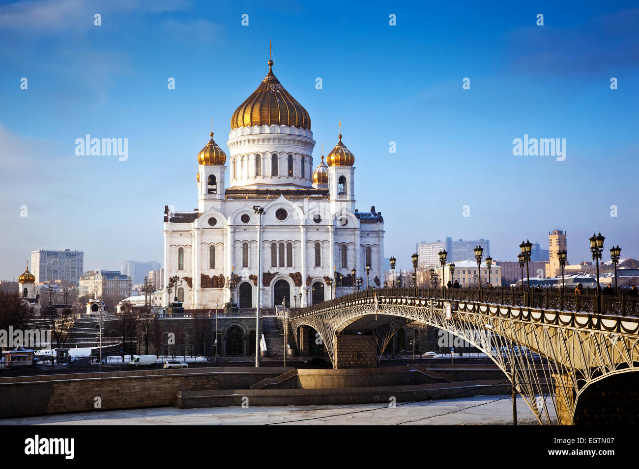 Christus der Erlöser-Kathedrale - die Hauptkirche der russischen Kirche in Moskau. Stockfoto