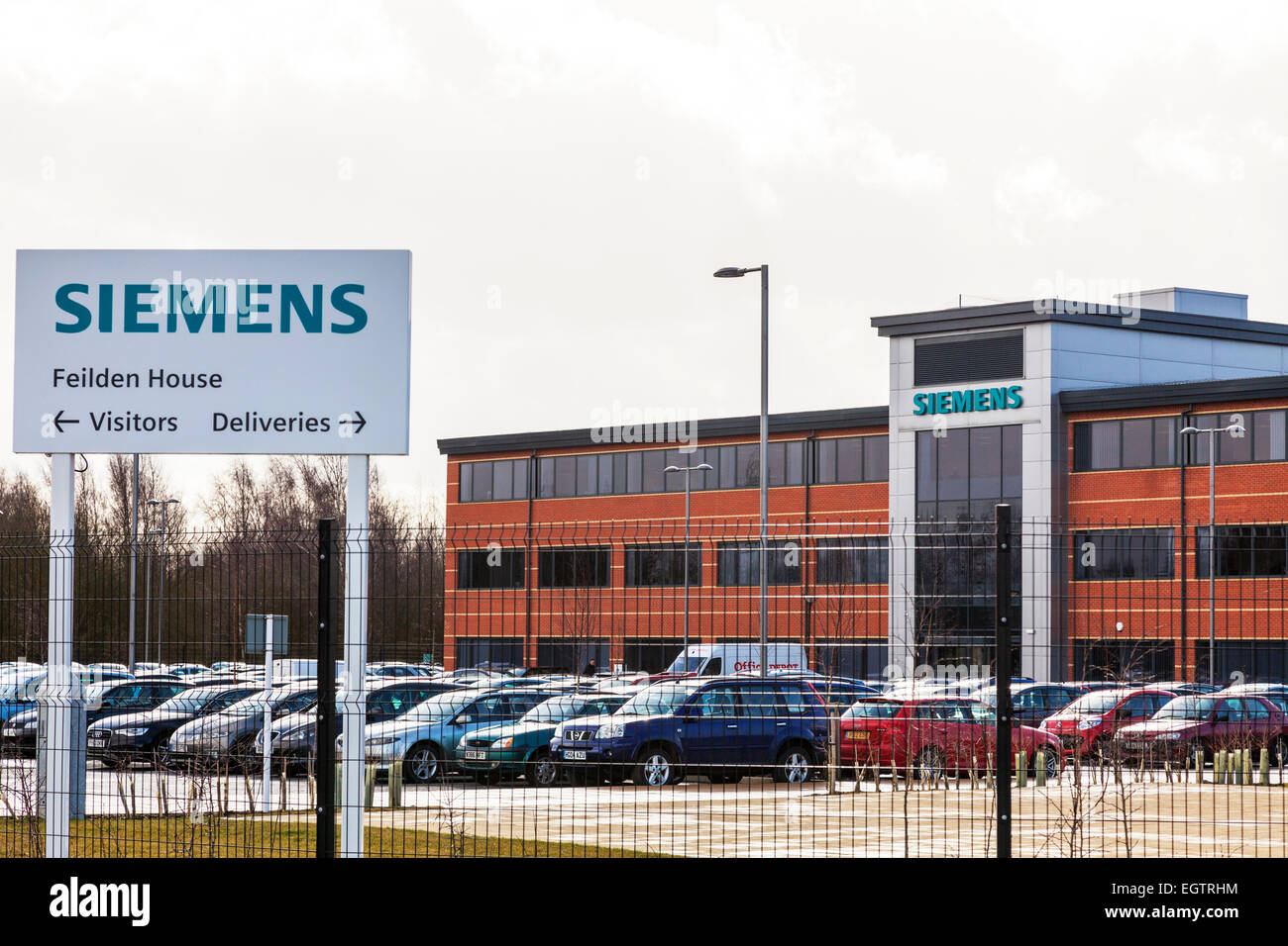 Lincoln Siemens State-of-the-Art-Gasturbine Überholung Anlage Maschinenfabrik Lincolnshire UK England Stockfoto