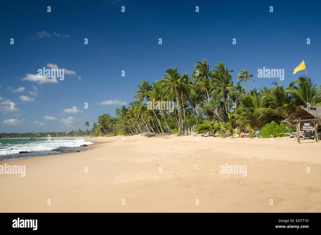 Tangalla Strand in Sri Lanka Stockfoto