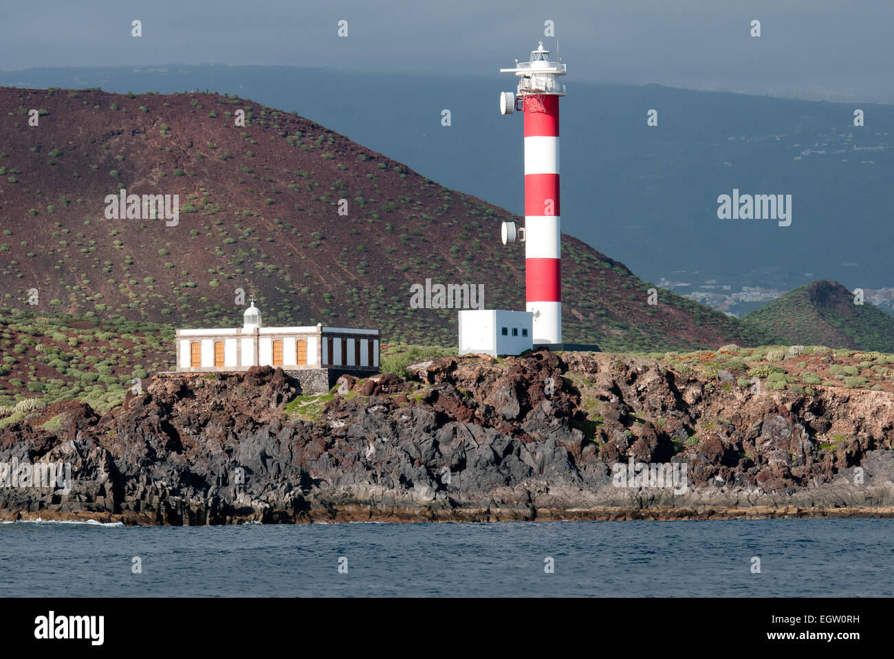 Rasca Leuchtturm auf der Insel Teneriffa Stockfoto