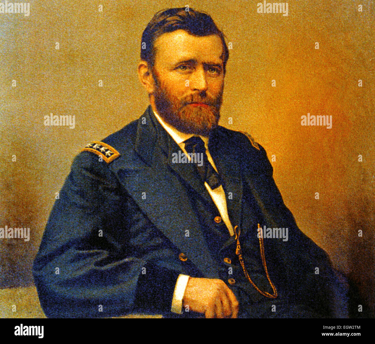 ULYSSES S. GRANT (1822-1885) als Kommandeur der Unionstruppen im amerikanischen Bürgerkrieg Stockfoto