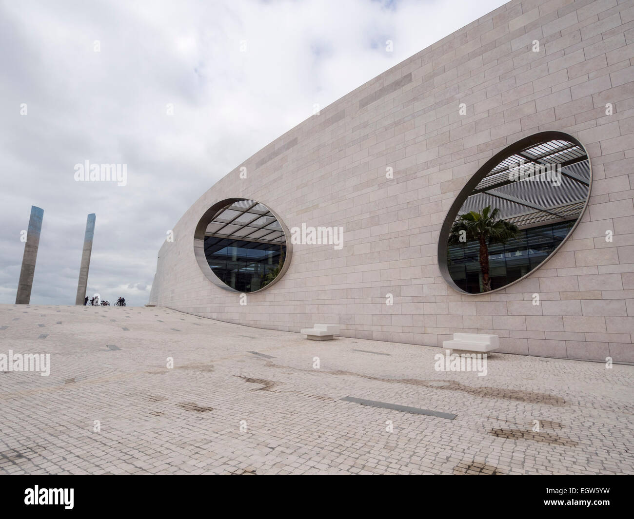 Champalimaud Foundation Centre für die unbekannte moderne Architektur Gebäude in Lissabon, Portugal, Europa Stockfoto