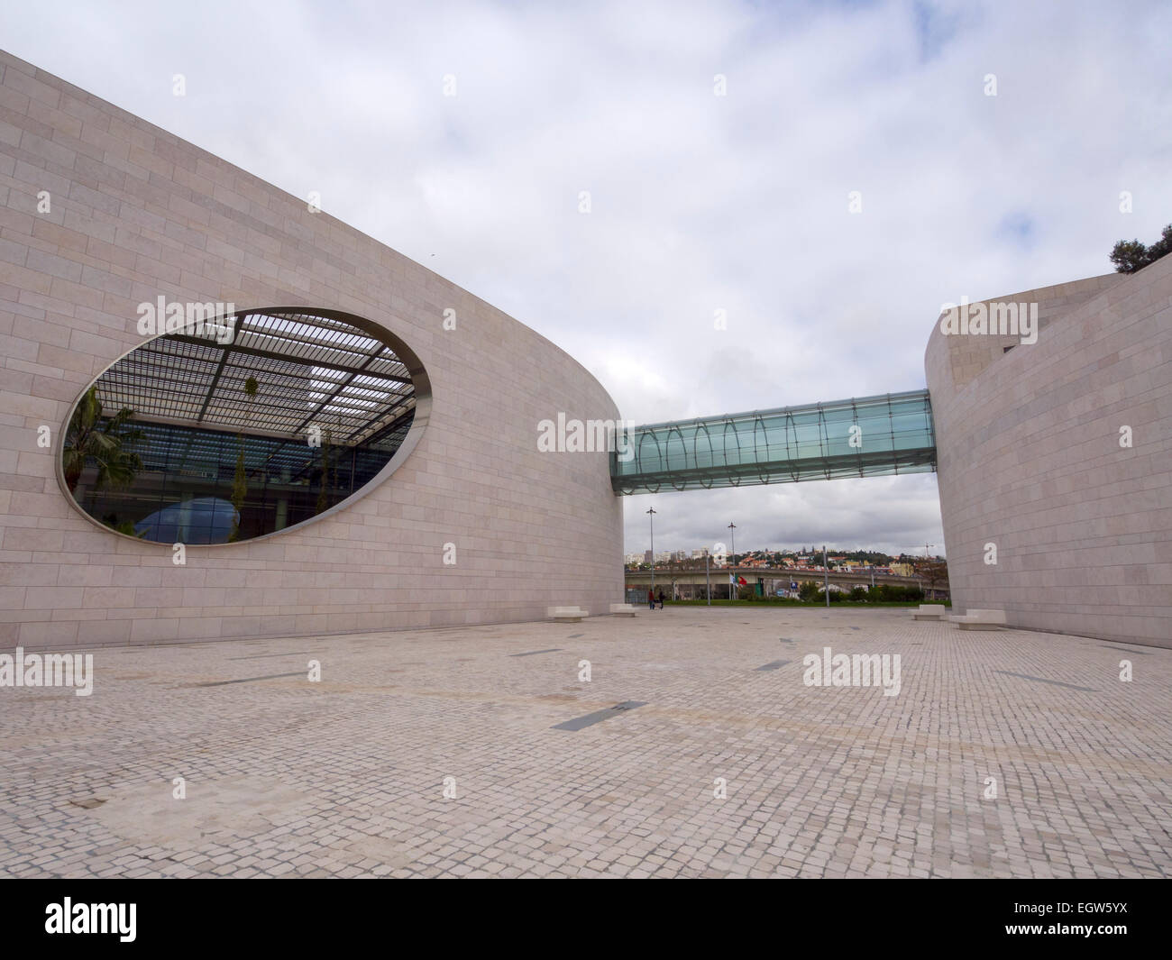 Champalimaud Foundation Centre für die unbekannte moderne Architektur Gebäude in Lissabon, Portugal, Europa Stockfoto