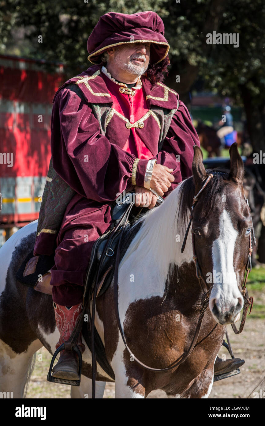 Parade für Carnevale Romano 2015, Rom, Italien Stockfoto