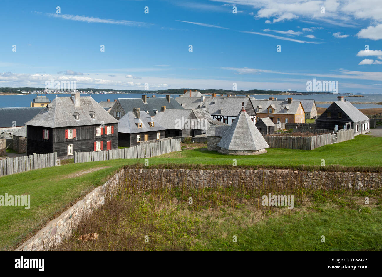 Festung Louisbourg nationalen historischen Ort, Kanada Stockfoto