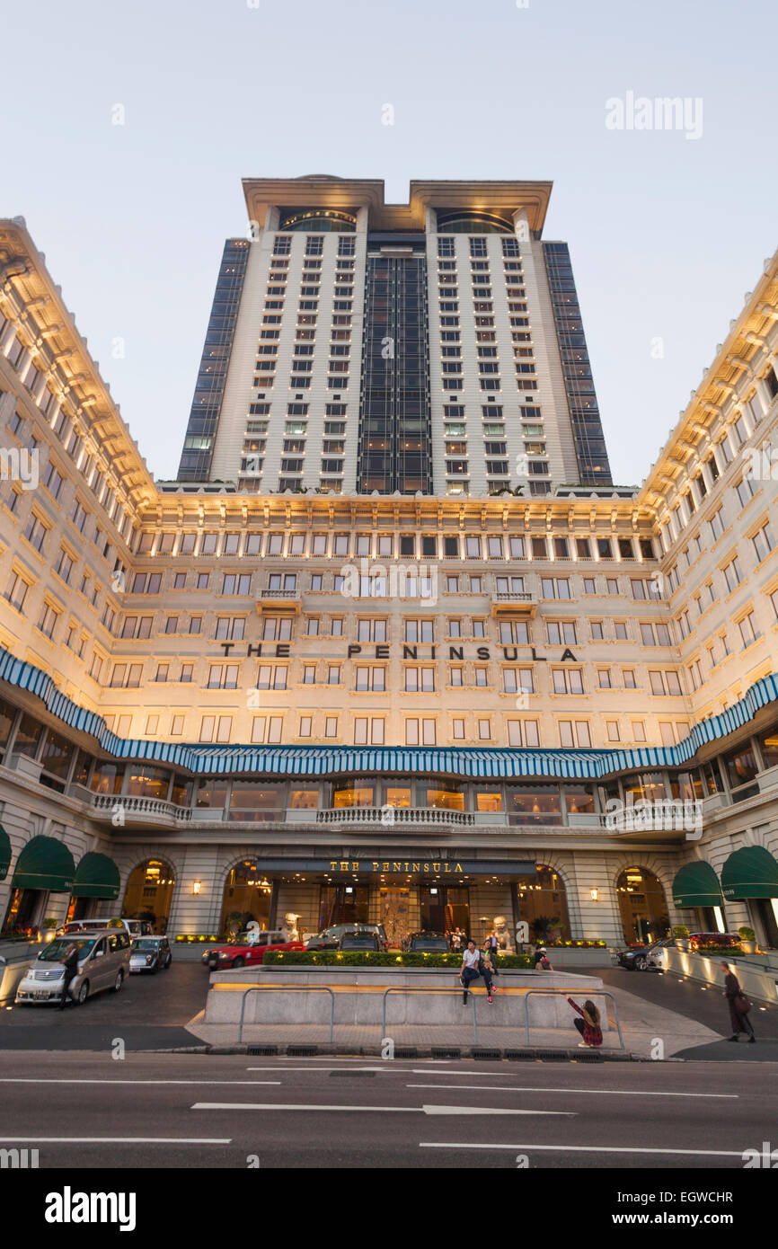 China, Hong Kong, Kowloon, Tsim Sha Tsui, Peninsula Hotel Stockfoto