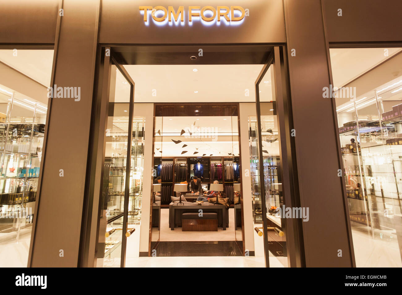 China, Hongkong, Central, IFC Mall, Tom Ford Shop Stockfoto