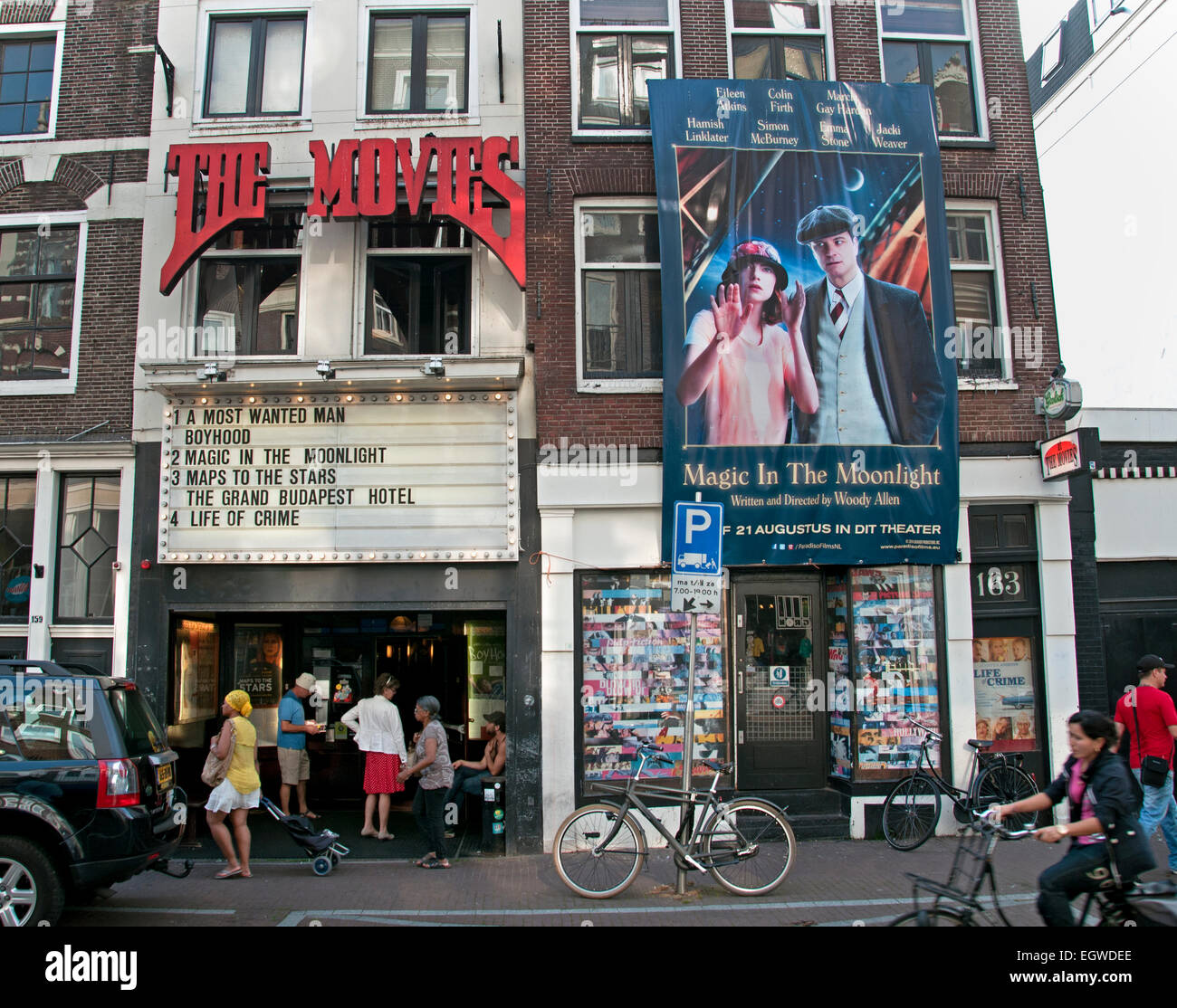 Die Filme ältesten Kino (Art-Deco-Interieur) in Amsterdam. Das Kino auf Haarlemmerdijk entstand aus Kino, Tavenu 1912 gegründet, und später Hollandia. Niederlande Stockfoto