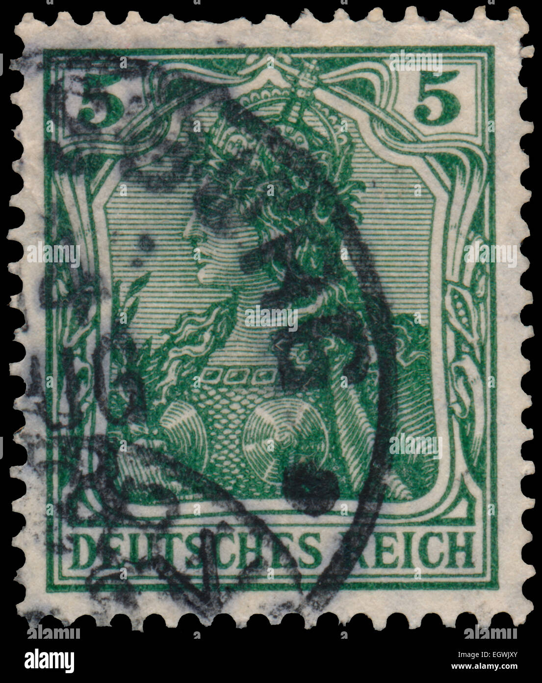 Deutschland ca. 1902 Eine Briefmarke gedruckt in Deutschland zeigt
