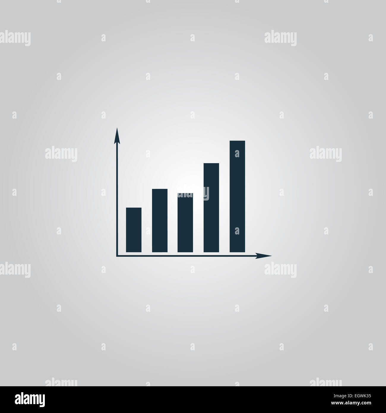 Business-Grafik-Symbol Stockfoto