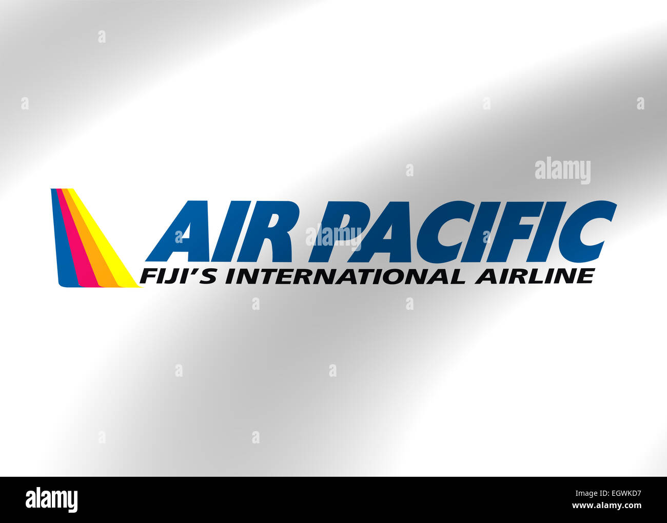 Air Pacific Fidschis International Airline Logo Symbol Symbol Flagge Wappen Stockfoto