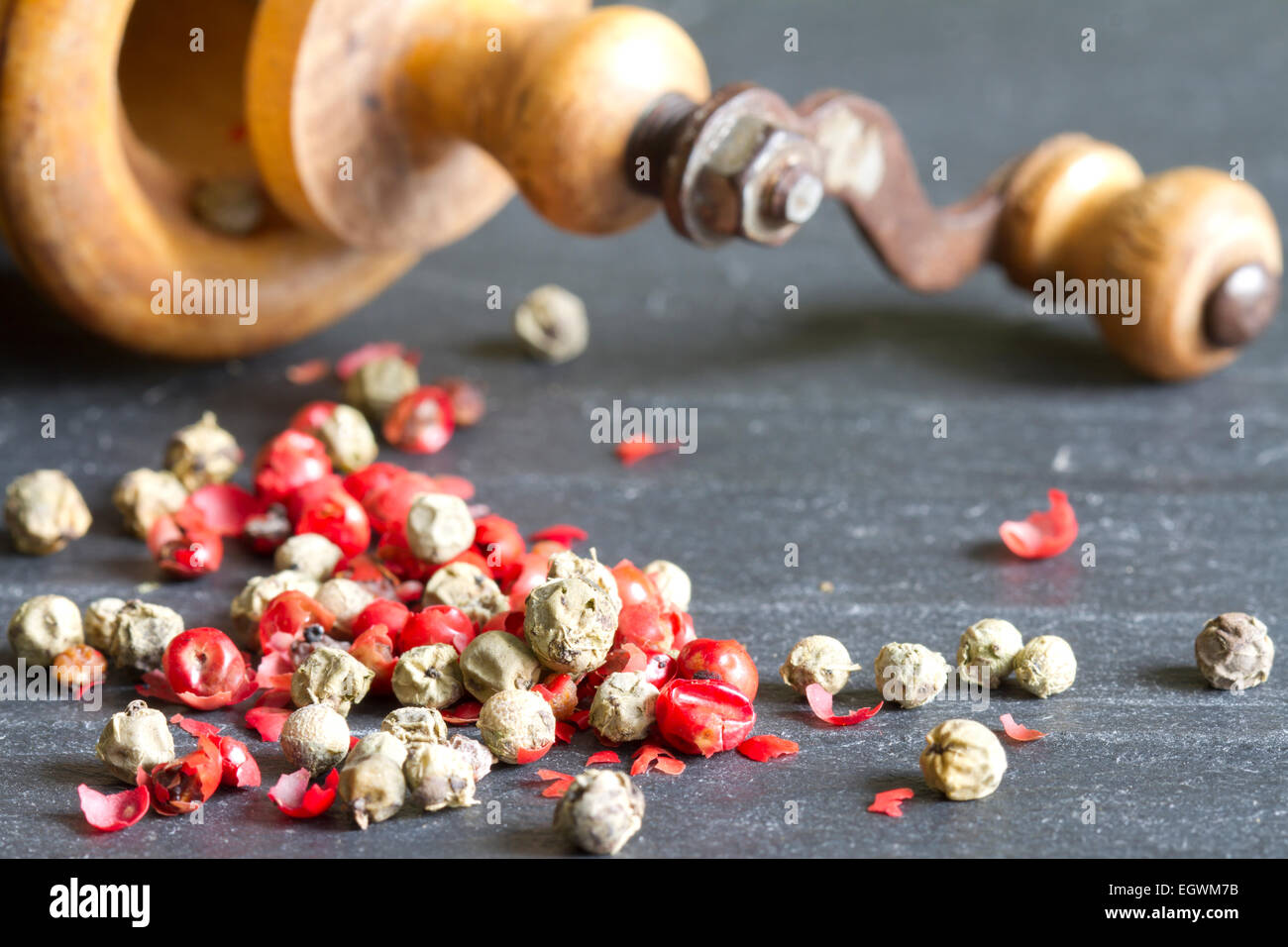Bunter Pfeffer Closeup abstrakte Food Konzept Stockfoto