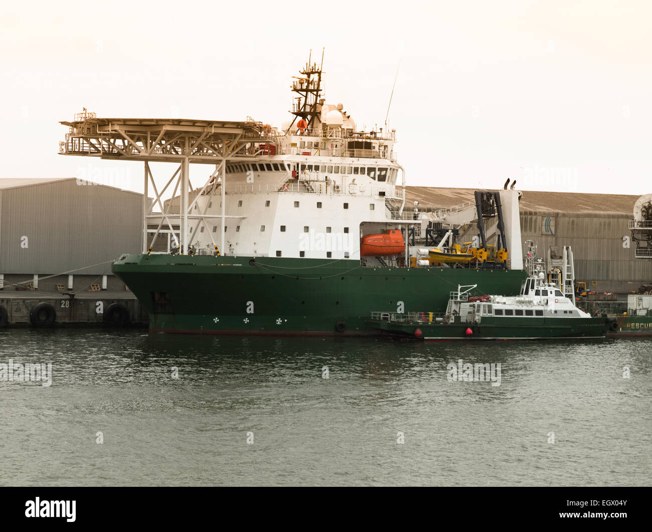 Offshore-Versorgungsschiff in Walvis Bay, Namibia Stockfoto