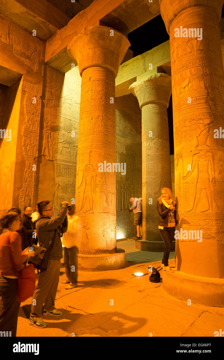 Tempel von Kom Ombo, Ägypten, Afrika Stockfoto