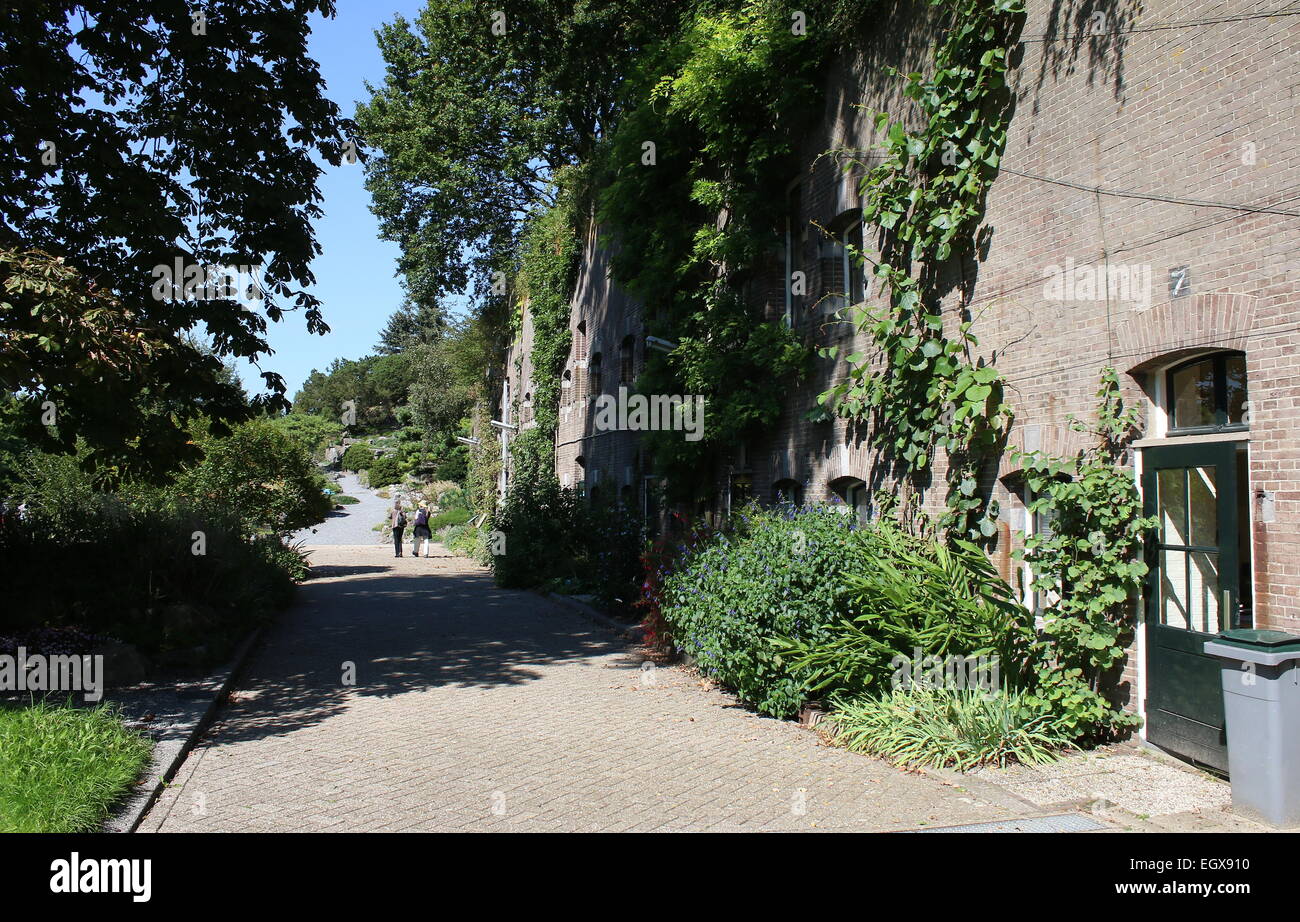 19. Jahrhundert Fort Hoofddijk, heute der Botanische Garten der Universität Utrecht an der Uithof Standort, Niederlande Stockfoto