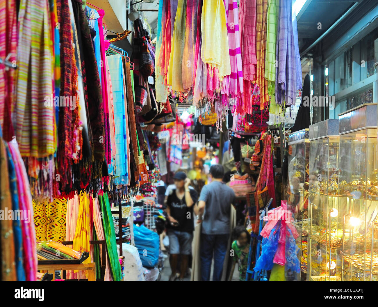 Chatuchak Wochenendmarkt in Bangkok, Thailand. Es ist der größte Markt in Thailand. Stockfoto