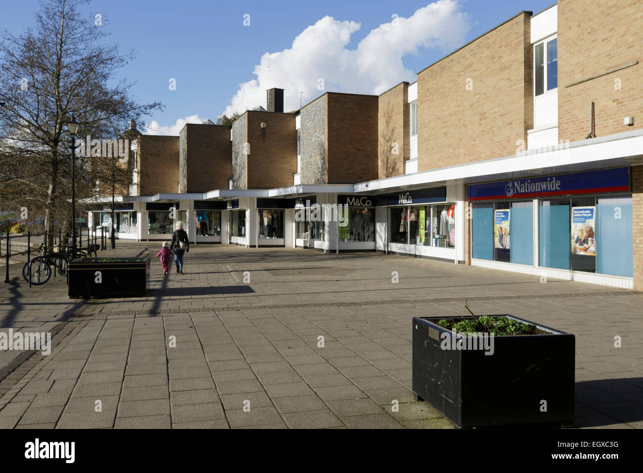 Riverside Geschäfte, Thetford, Norfolk UK. Stockfoto