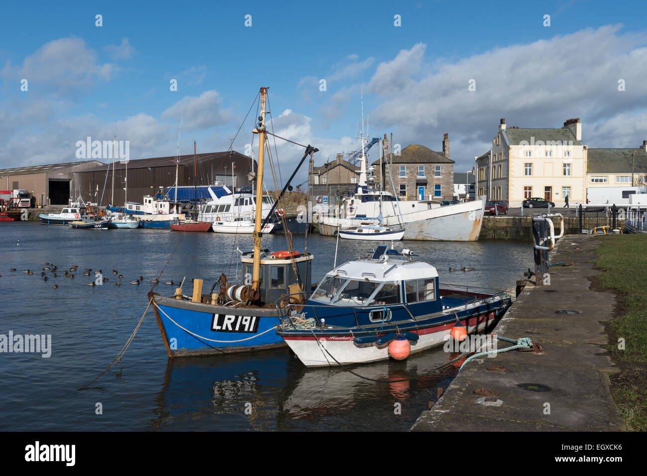 Glasson Dock in der Nähe von Lancaster Stockfoto