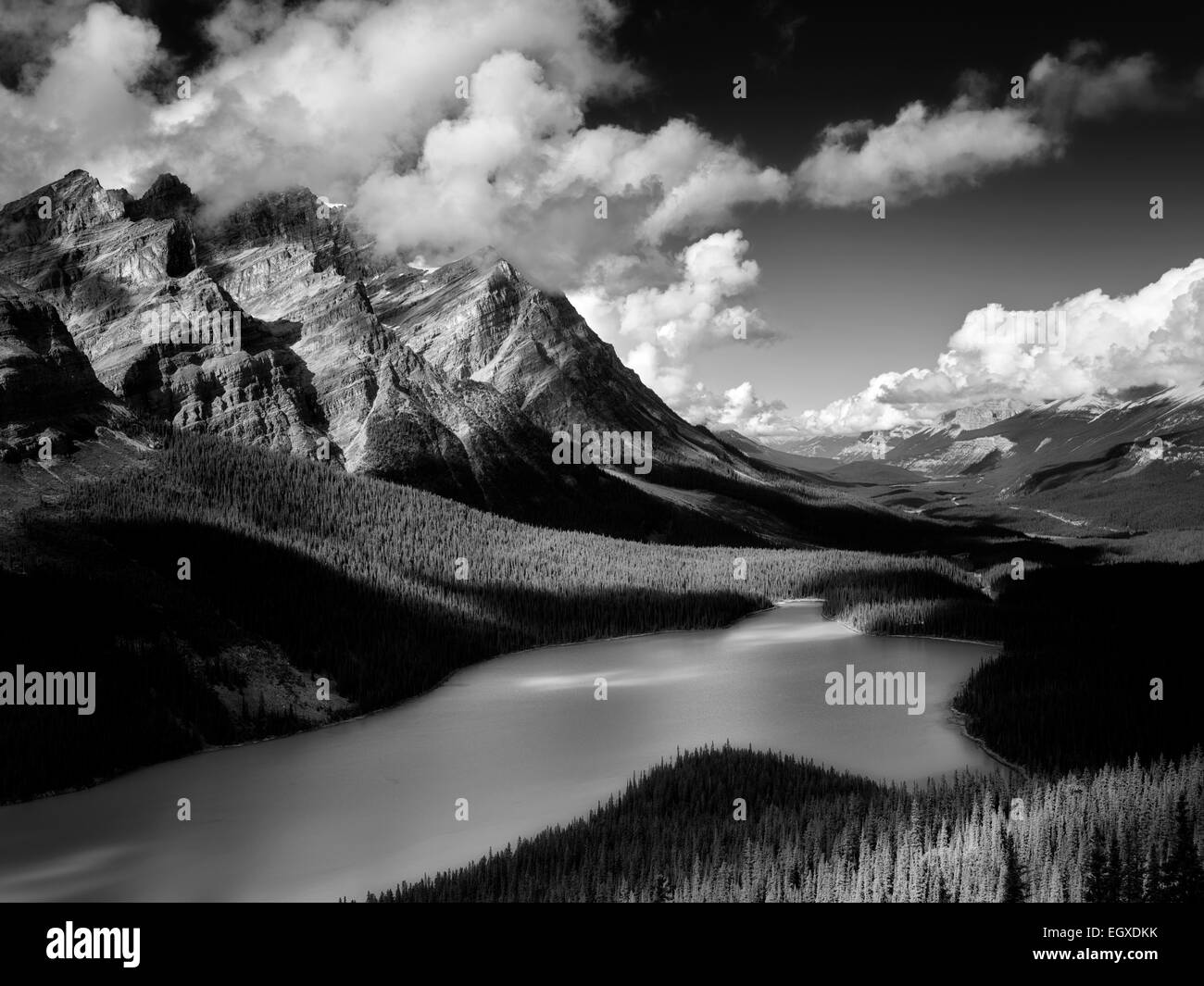 Peyto Lake. Banff Nationalpark. Alberta. Kanada. Stockfoto