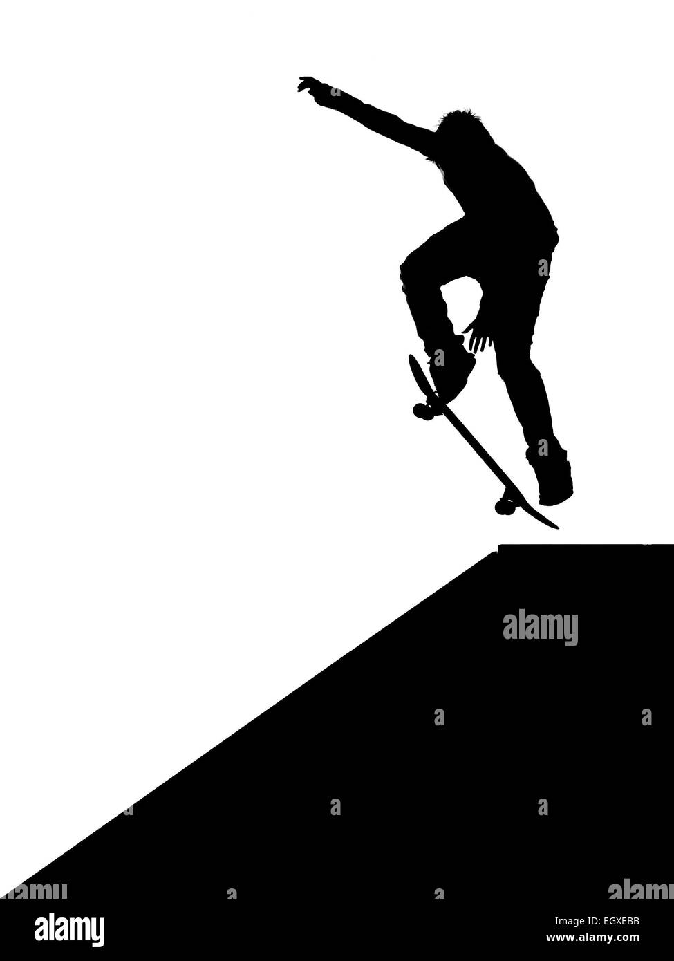 Skater springen. Element des Designs. Stockfoto