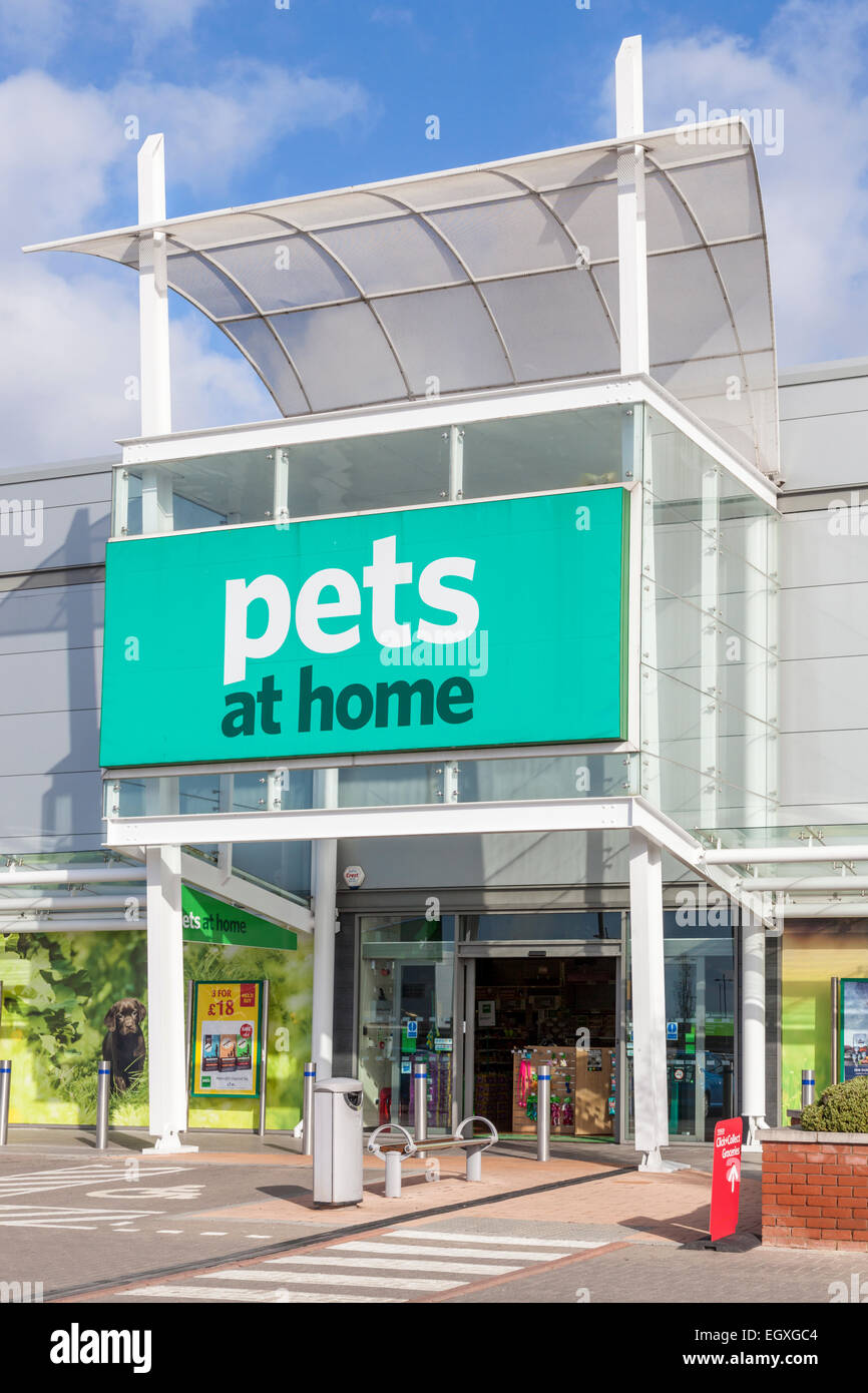 Haustiere zu Hause lagern, Giltbrook Retail Park, Nottinghamshire, England, Großbritannien Stockfoto