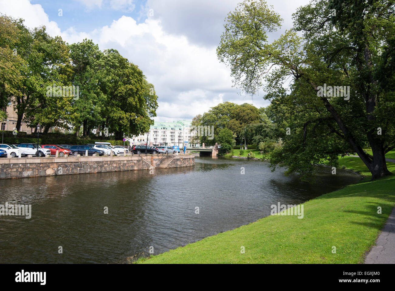 Kanal in Göteborg in Schweden Skandinavien Stockfoto