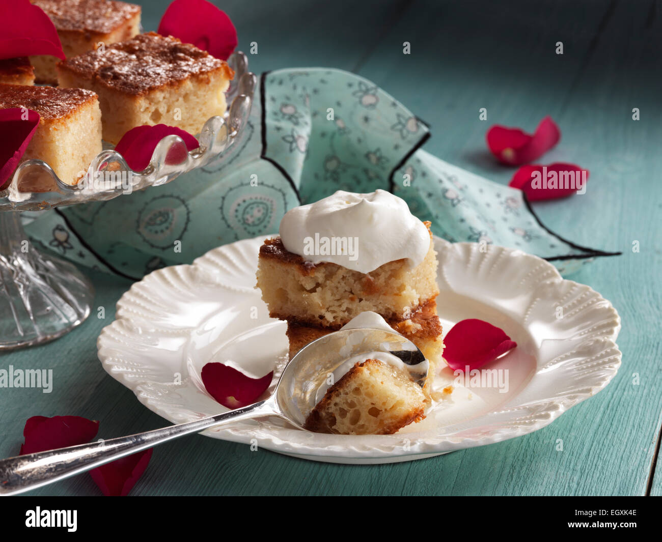 Rose Kuchen Stockfoto