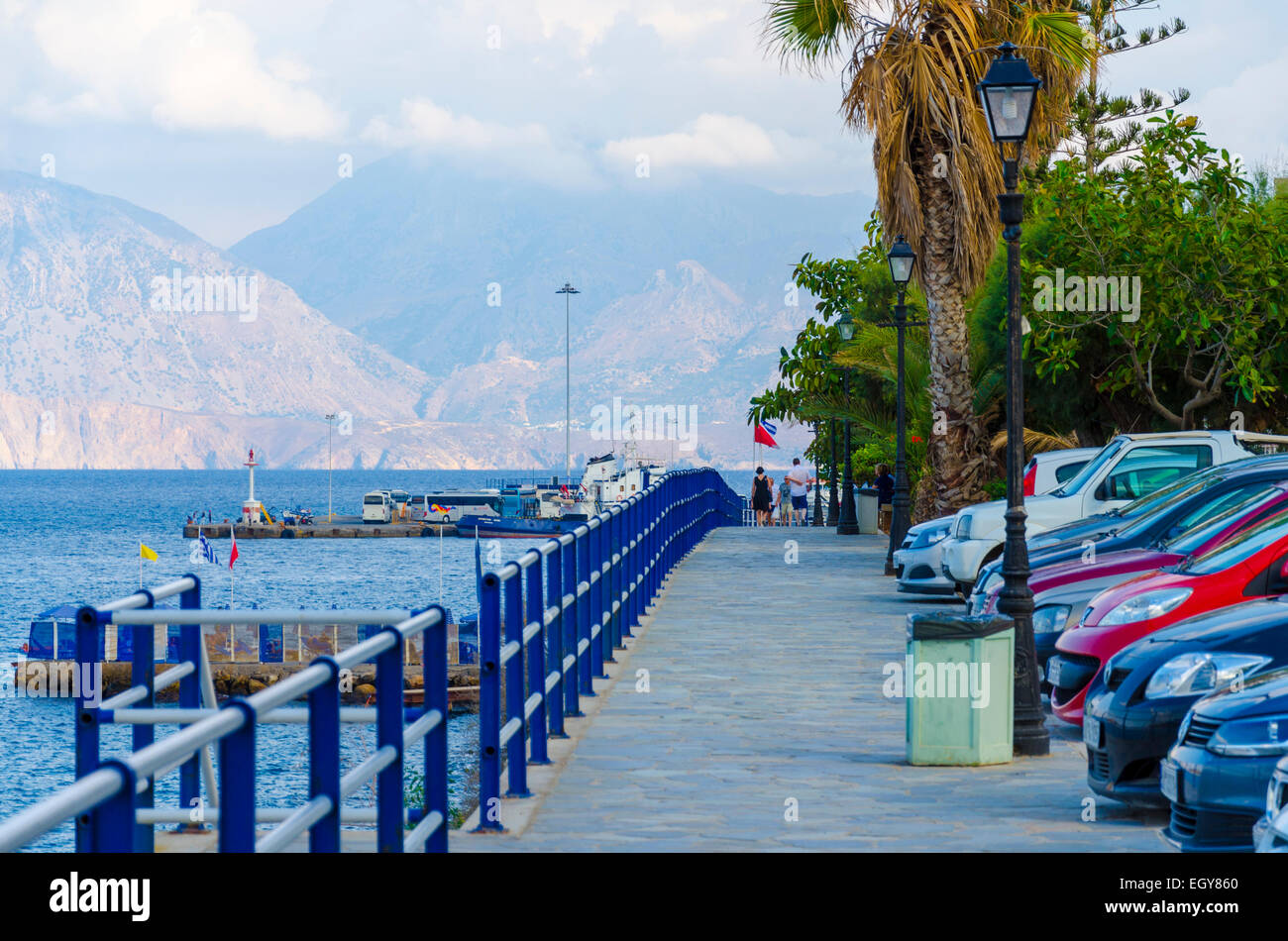 Meer in Agios Nikolaos, Kreta, NY Stockfoto