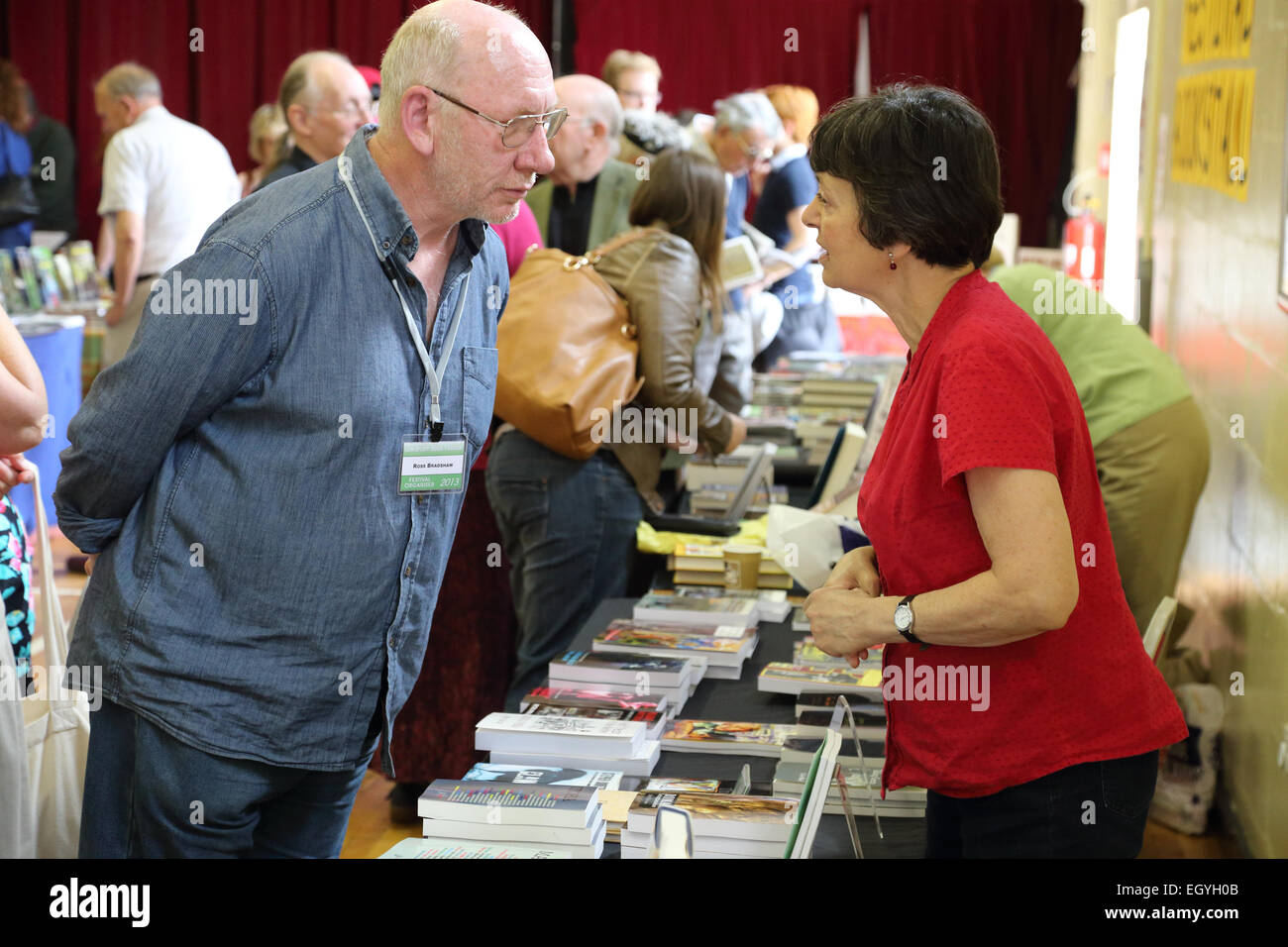 Lowdham Buch Festival Notts Stockfoto